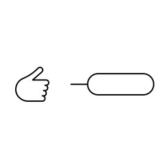 thumb up icon with lower third