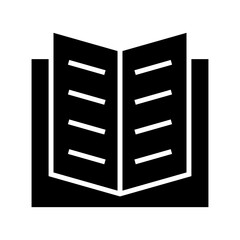 open book icon or logo isolated sign symbol vector illustration - high quality black style vector icons
