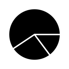 pie chart icon or logo isolated sign symbol vector illustration - high quality black style vector icons
