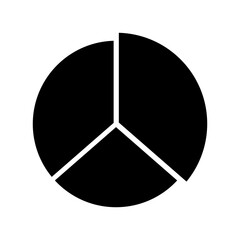 pie chart icon or logo isolated sign symbol vector illustration - high quality black style vector icons
