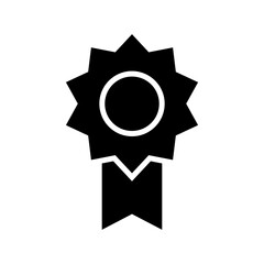 ribbon badge icon or logo isolated sign symbol vector illustration - high quality black style vector icons
