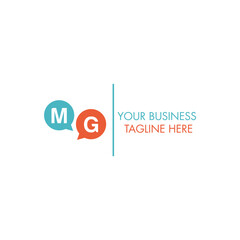 MG letter logo design . MG creative initials letter logo concept. MG creative minimal web business logo
