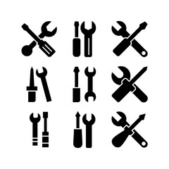 tools icon or logo isolated sign symbol vector illustration - high quality black style vector icons
