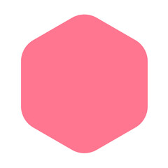 pink button isolated