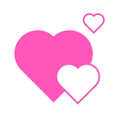 pink heart element