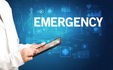 young doctor writing down notes