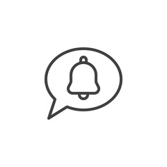 Chat message notice line icon