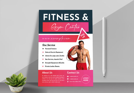 Fitness & GYM Flyer Design Template
