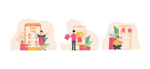 E Commerce Flat Bundle Design