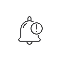 Alert notice line icon