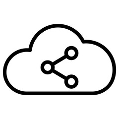 share  cloud computing icon