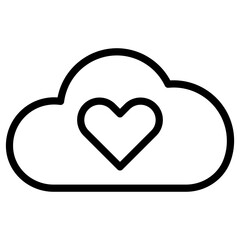  love cloud computing icon