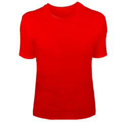 red t shirt isolated