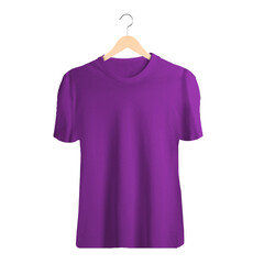 purple t shirt