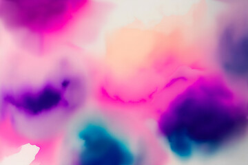 Obraz na płótnie Canvas フェミニンな色の水彩テクスチャ　背景素材　generative ai