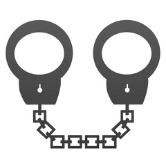 handcuffs illustration design silhouette