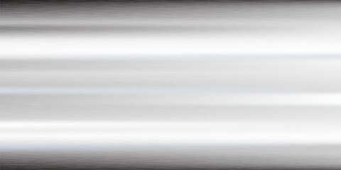 Silver foil background. Metal gray textured shiny gradient. Stainless glossy surface with reflection. Realistic chrome backdrop with folds. Vector illustration