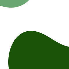 Fototapeta premium Green Abstract Shapes Decor Background 