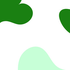 Green Abstract Shapes Decor Background 