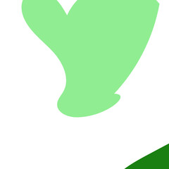 Green Abstract Shapes Decor Background 