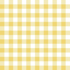 Gingham seamless pattern, yellow and white can be used in decorative designs. fashion clothes Bedding sets, curtains, tablecloths, notebooks, gift wrapping paper