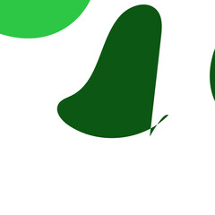 Green Abstract Shapes Decor Background 