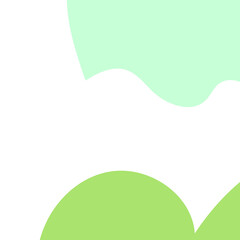 Green Abstract Shapes Decor Background 