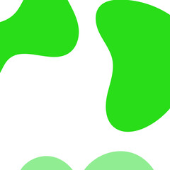 Green Abstract Shapes Decor Background 