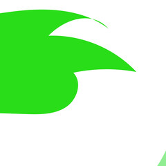 Green Abstract Shapes Decor Background 