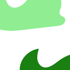 Green Abstract Shapes Decor Background 