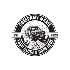 off road logo , jeep logo vector - obrazy, fototapety, plakaty