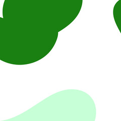 Green Abstract Shapes Decor Background 