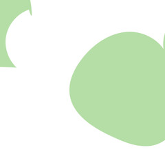 Green Abstract Shapes Decor Background 