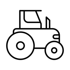 Tractor Icon Logo Design Vector Template Illustration Sign And Symbol Pixels Perfect