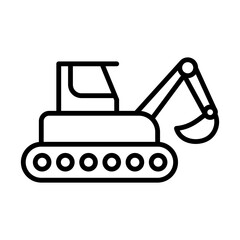 Digger Icon Logo Design Vector Template Illustration Sign And Symbol Pixels Perfect