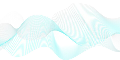 Abstract blue flowing wave lines background. Modern glowing moving lines design. Modern blue moving lines design element. Futuristic technology concept. Vector illustration.