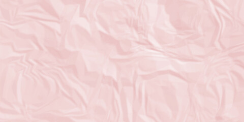 White and pink paper crumpled texture. white and pink fabric textured crumpled white paper background. panorama white paper texture background, crumpled pattern texture backgrund.