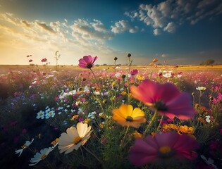 Beautiful Sunny Flower Field II
