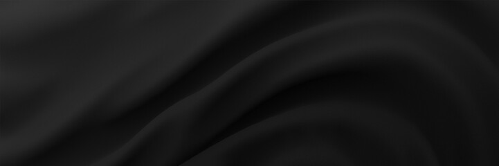 Dark wavy mesh fabric background.