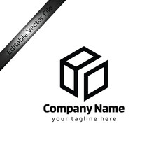 BO box logo design - Abstract vector design - bo monogram letter mark logotype