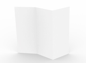 Brochure template empty Brochure mockup set white background