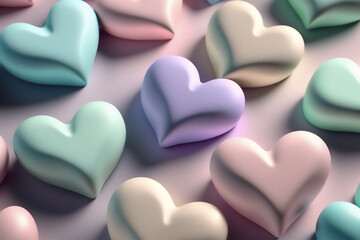 Fototapeta premium Vibrant Heart Illustration for Valentine's Day