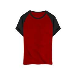 red t shirt isolated