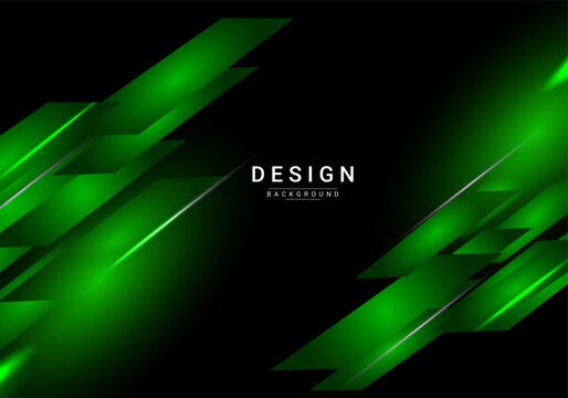 Abstract Geometric Colorful Dark Green Arrow Image Design Background