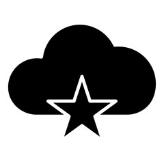 stars  cloud computing icon