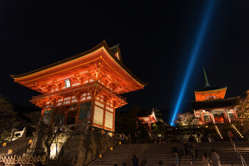 pagoda tower in Kiyomizu Temple in Kyoto Japan