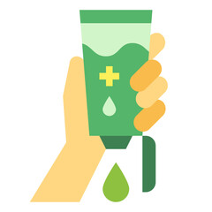 alcohal gel flat icon style