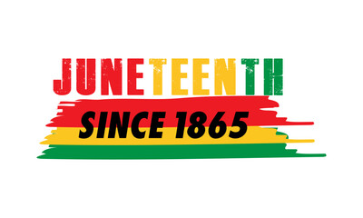 Juneteenth - Celebrate Freedom colorful vector typography design for print or use as poster, card, flyer or Banner