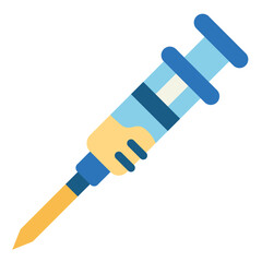 syringe flat icon style