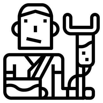 injured patient with iv drip clip art preview